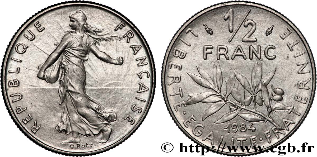 1/2 franc Semeuse 1984 Pessac F.198/23 FDC 