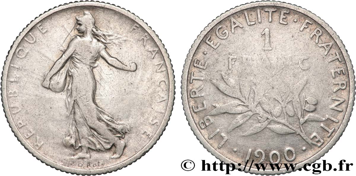 1 franc Semeuse 1900  F.217/4 TB 