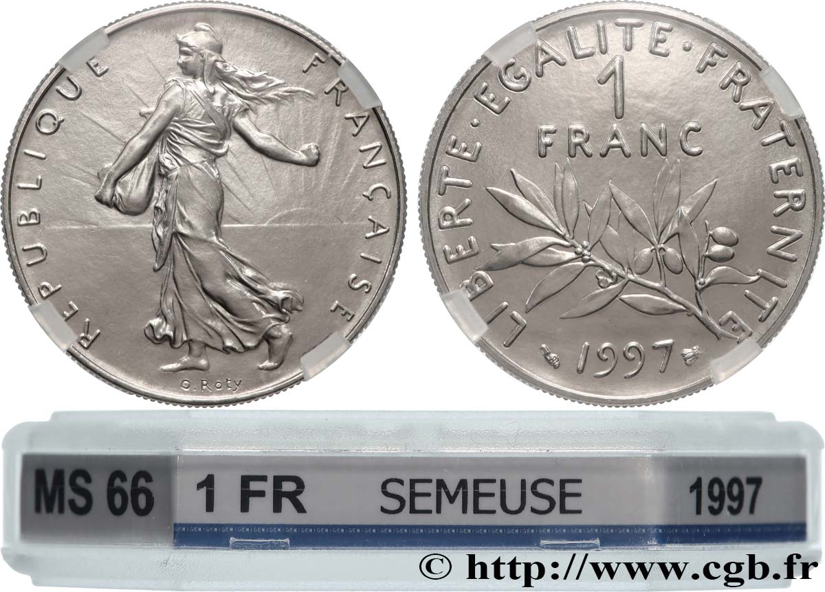 1 franc Semeuse, nickel, BU (Brillant Universel) 1997 Pessac F.226/45 FDC66 GENI