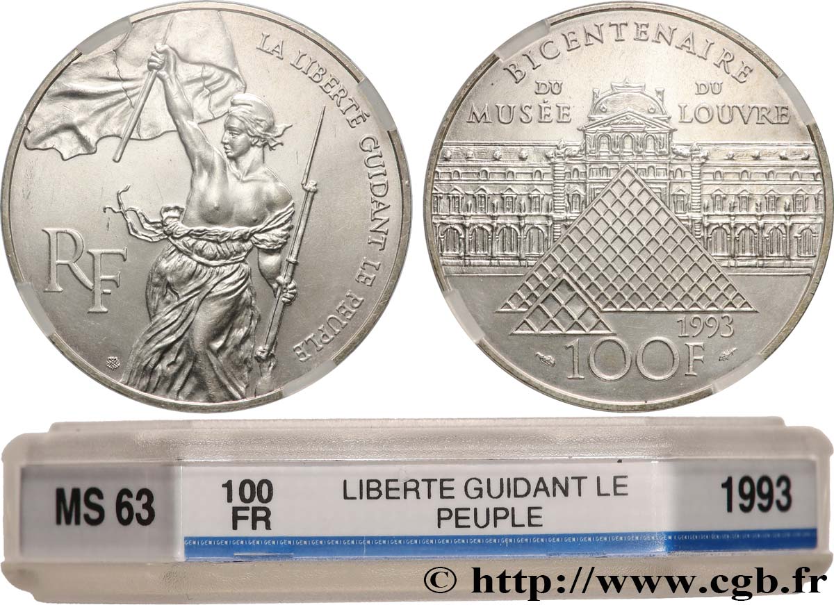 100 francs Liberté guidant le peuple 1993  F.461/2 MS63 GENI