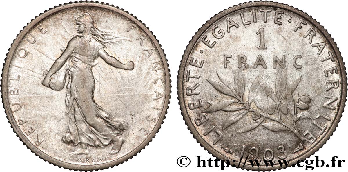 1 franc Semeuse 1903 Paris F.217/8 XF 