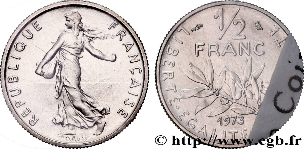 1/2 franc Semeuse 1973 Pessac F.198/12 ST 