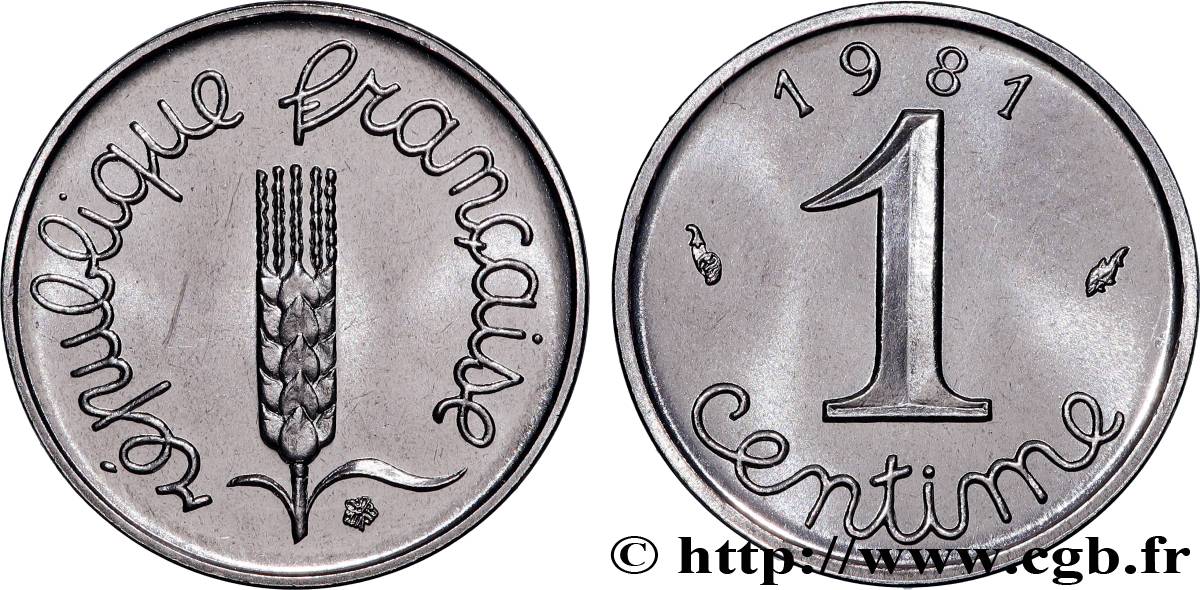 1 centime Épi 1981 Pessac F.106/38 SPL64 