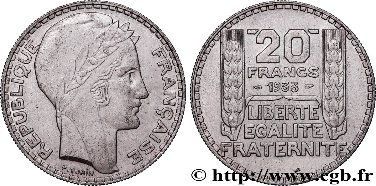 20 francs Turin, Rameaux Longs 1933  F.400/5 BC 