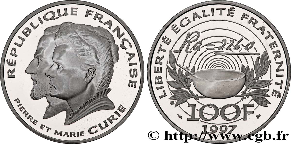 Belle Epreuve 100 francs - Pierre et Marie Curie 1997  F.1668 1 SPL 