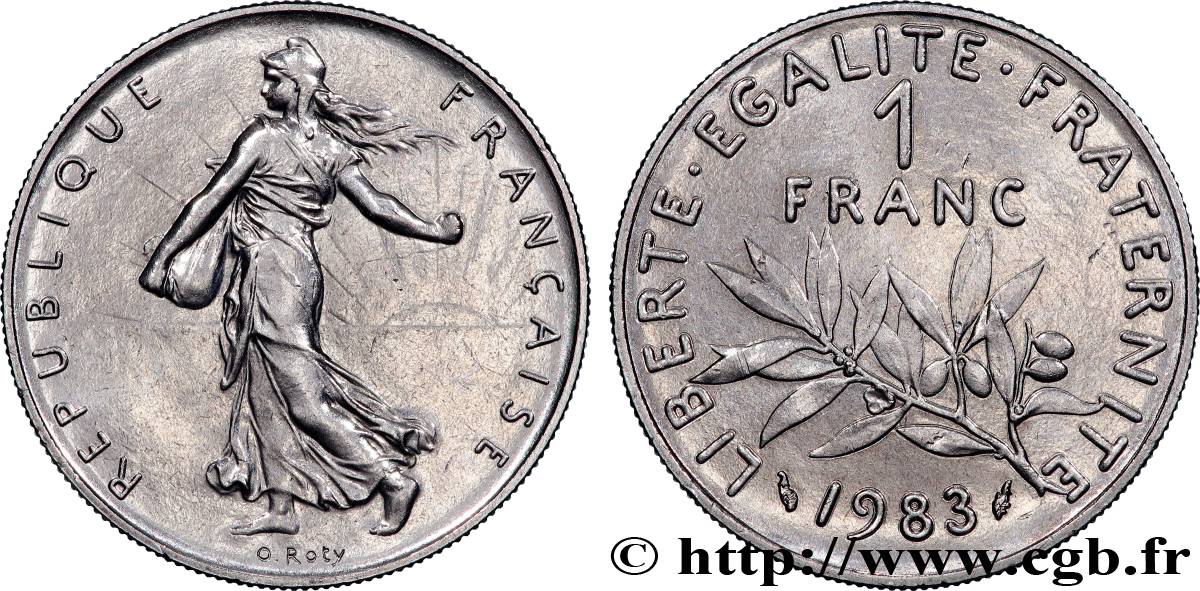 1 franc Semeuse, nickel 1983 Pessac F.226/28 MS 