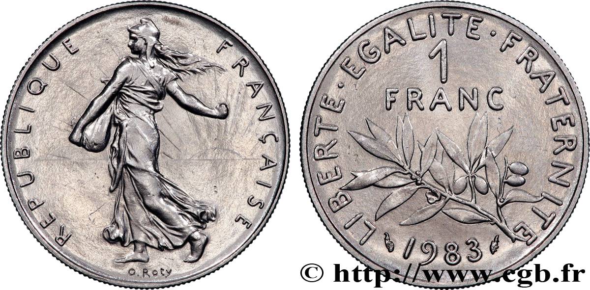 1 franc Semeuse, nickel 1988 Pessac F.226/33 MS 