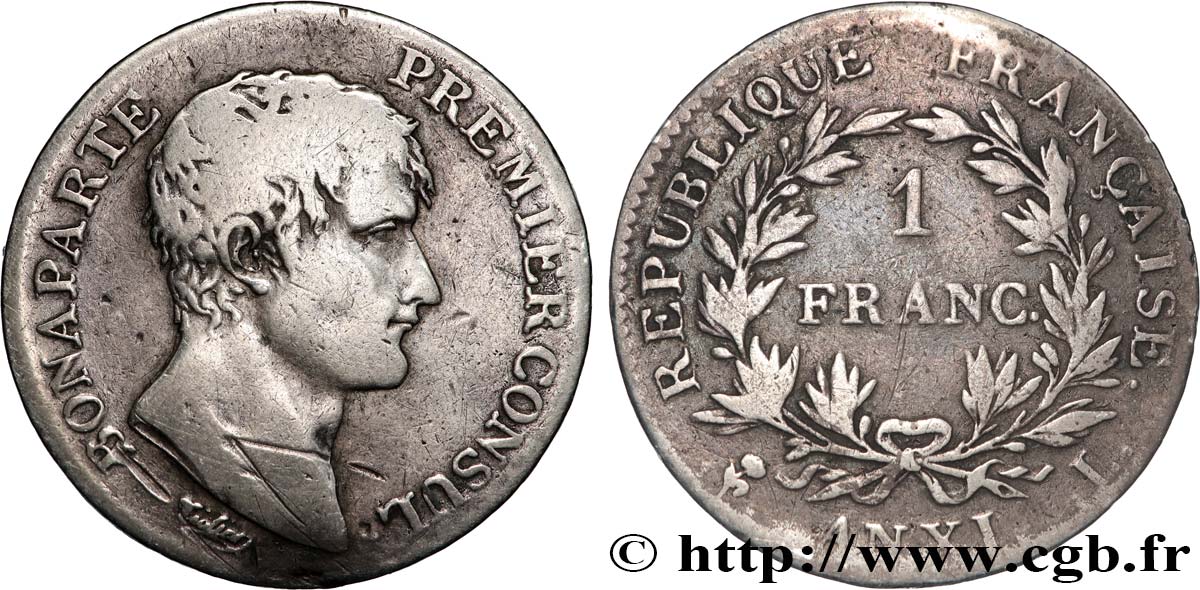 1 franc Bonaparte Premier Consul 1803 Bayonne F.200/4 F 