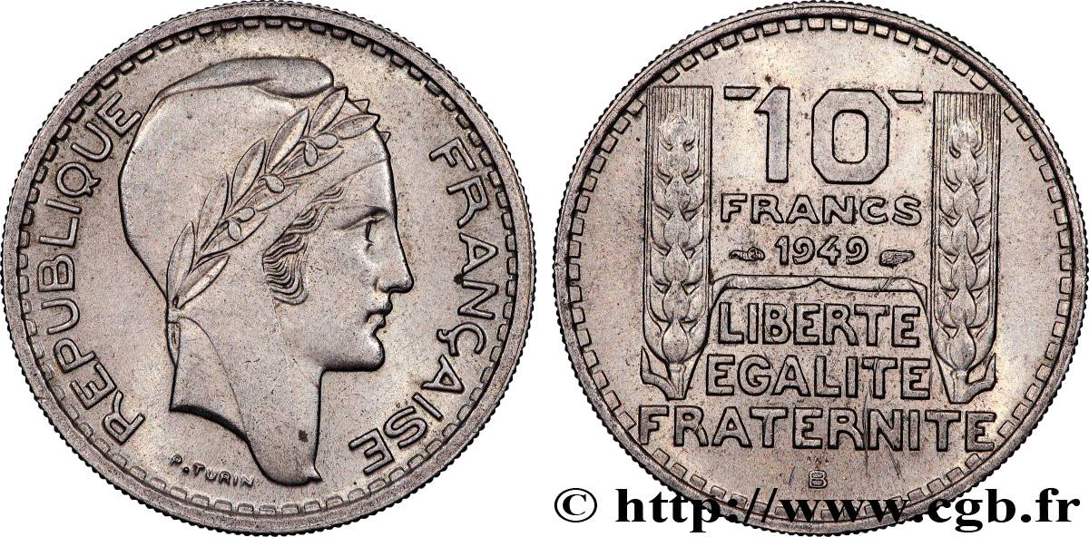 10 francs Turin, petite tête 1949 Beaumont-Le-Roger F.362/7 AU 