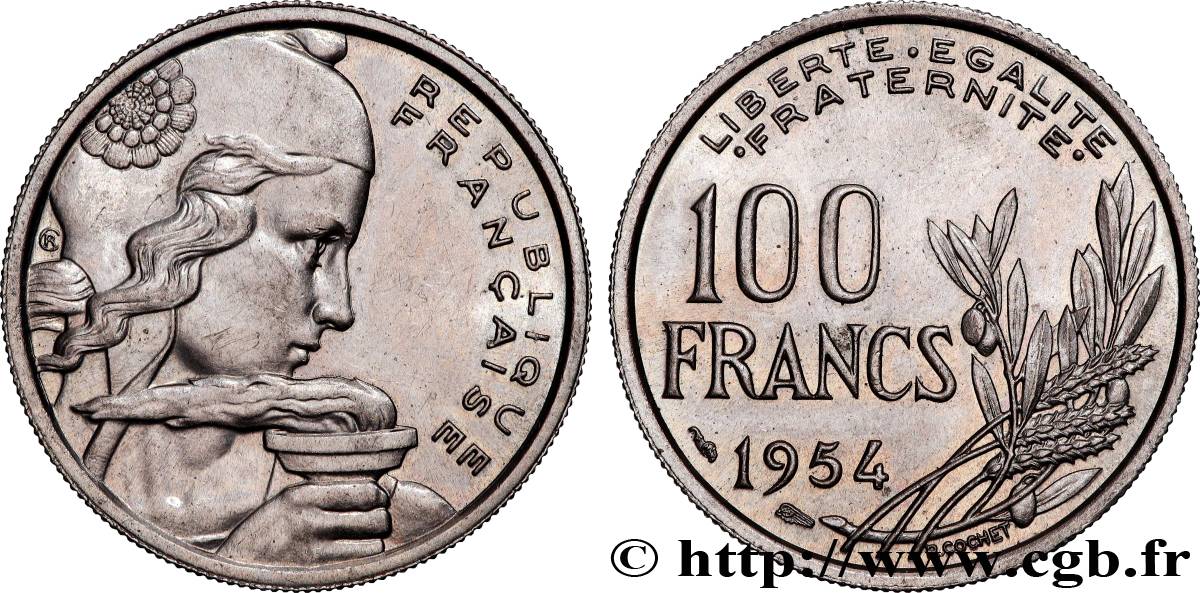 100 francs Cochet 1954  F.450/2 MBC+ 