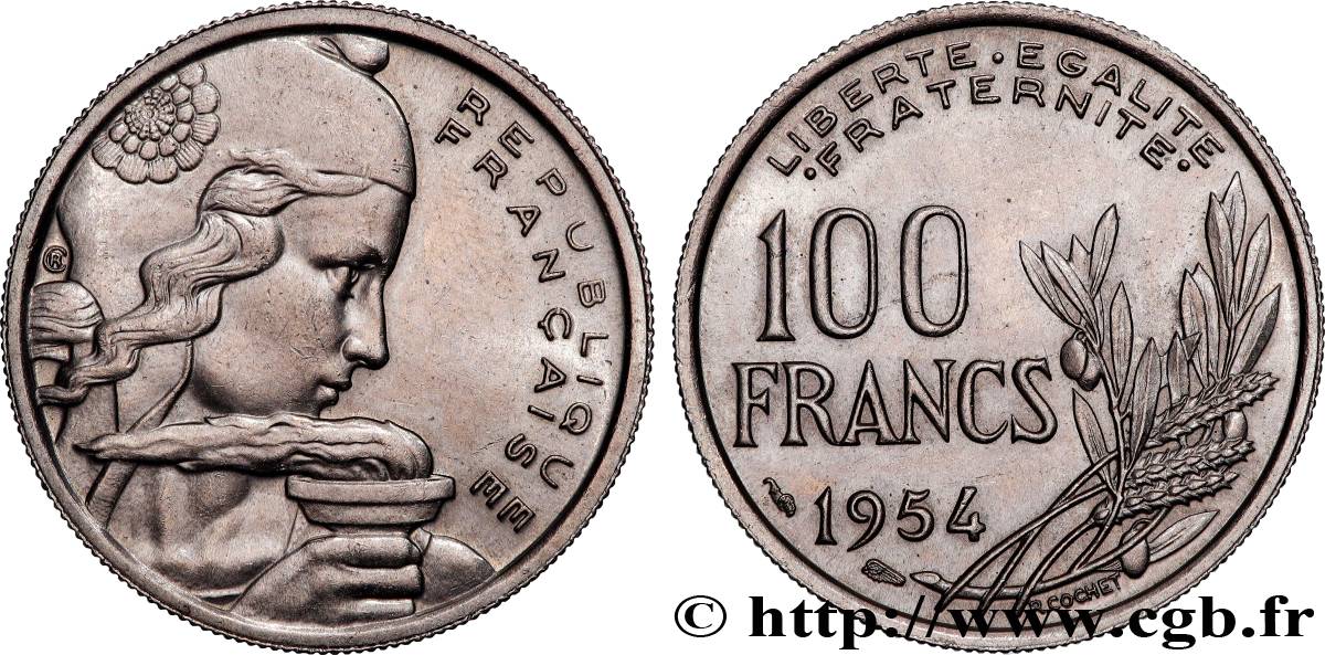 100 francs Cochet 1954  F.450/2 MBC+ 