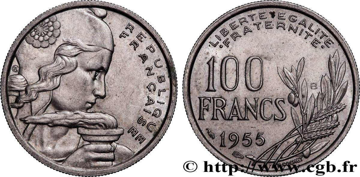 100 francs Cochet 1955 Beaumont-le-Roger F.450/6 AU 