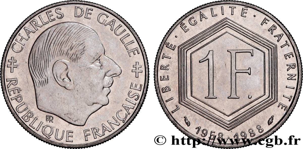 1 franc De Gaulle 1988  F.227/2 MS 