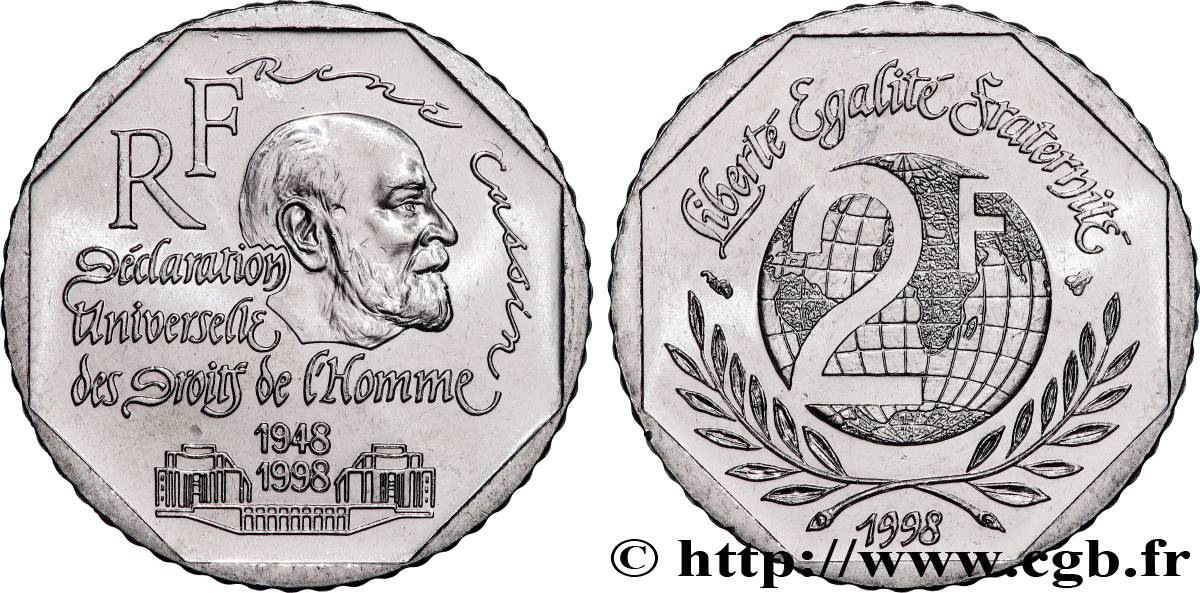 2 francs René Cassin 1998  F.276/2 MS 