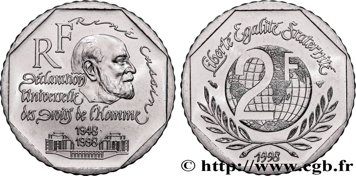 2 francs René Cassin 1998  F.276/2 MS 