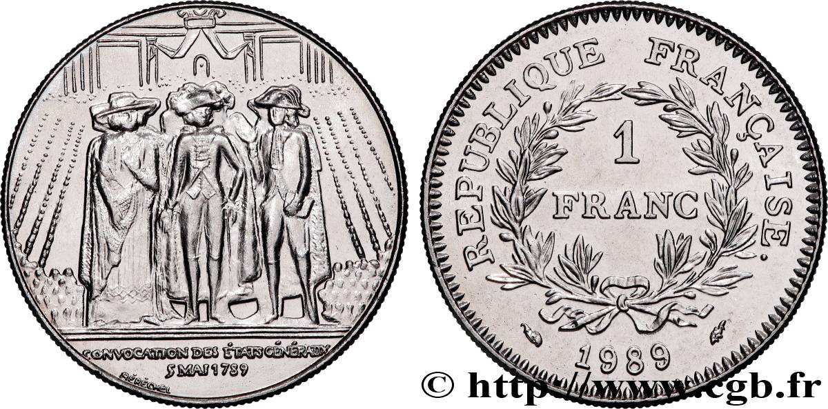 1 franc États Généraux 1989  F.228/2 SPL+ 