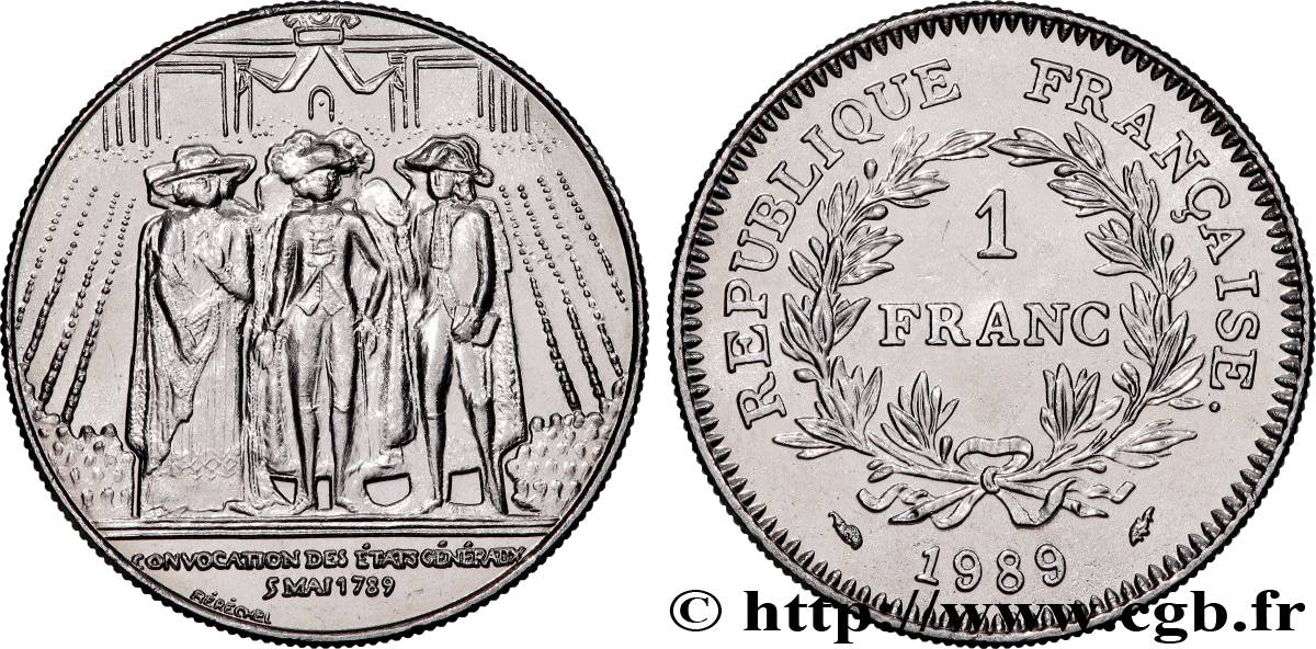 1 franc États Généraux 1989  F.228/2 EBC+ 