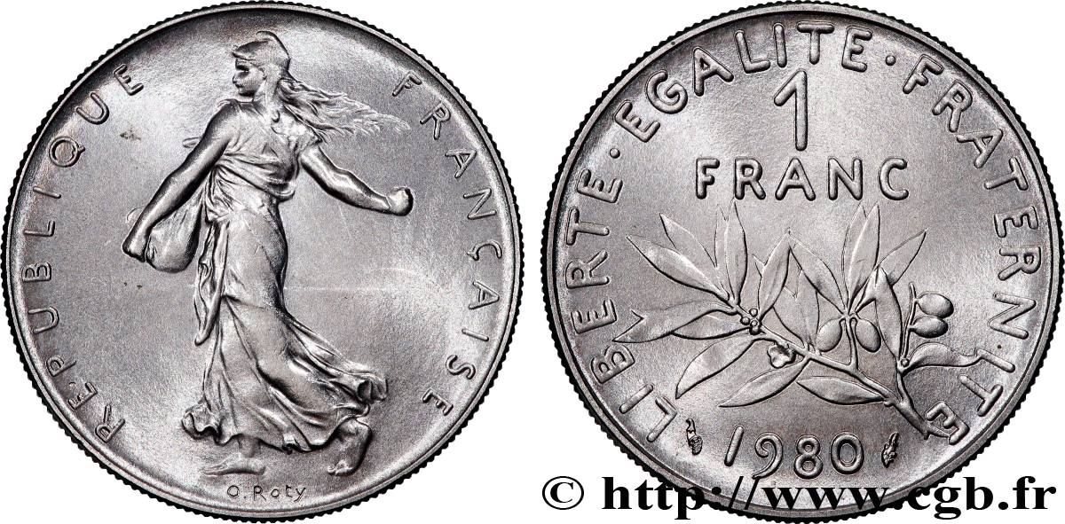 1 franc Semeuse, nickel 1980  F.226/25 MS 