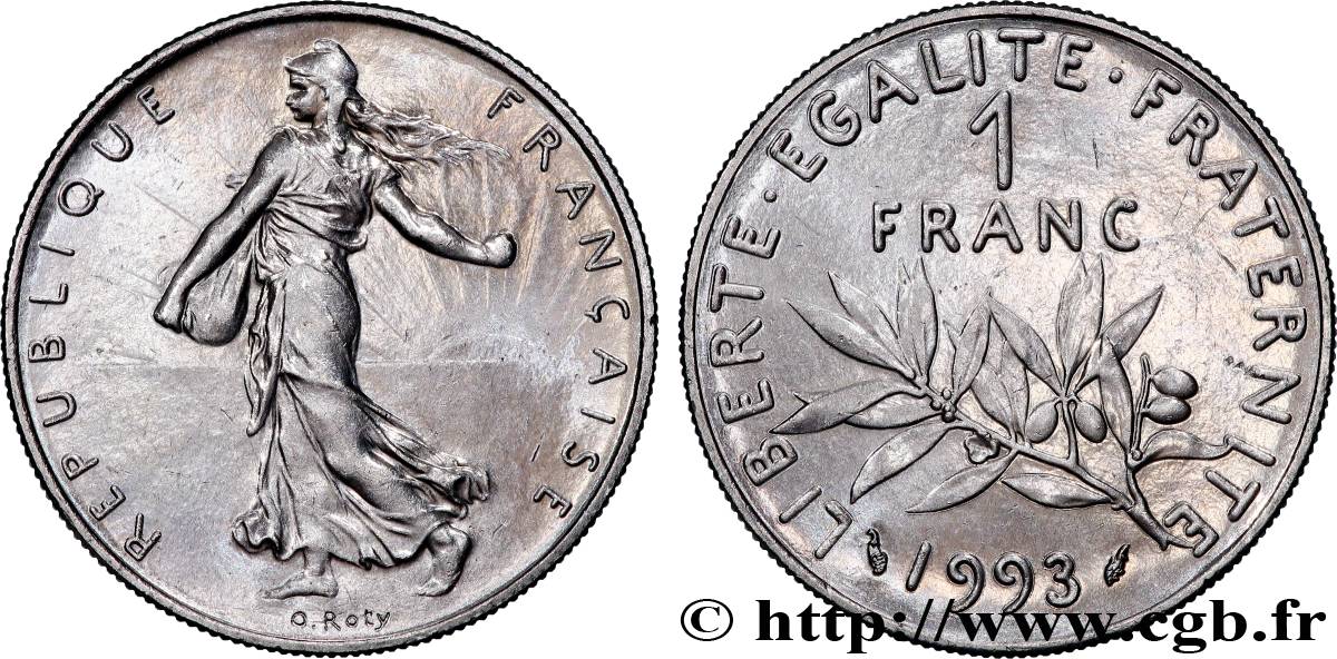 1 franc Semeuse, nickel 1993 Pessac F.226/40 MS 