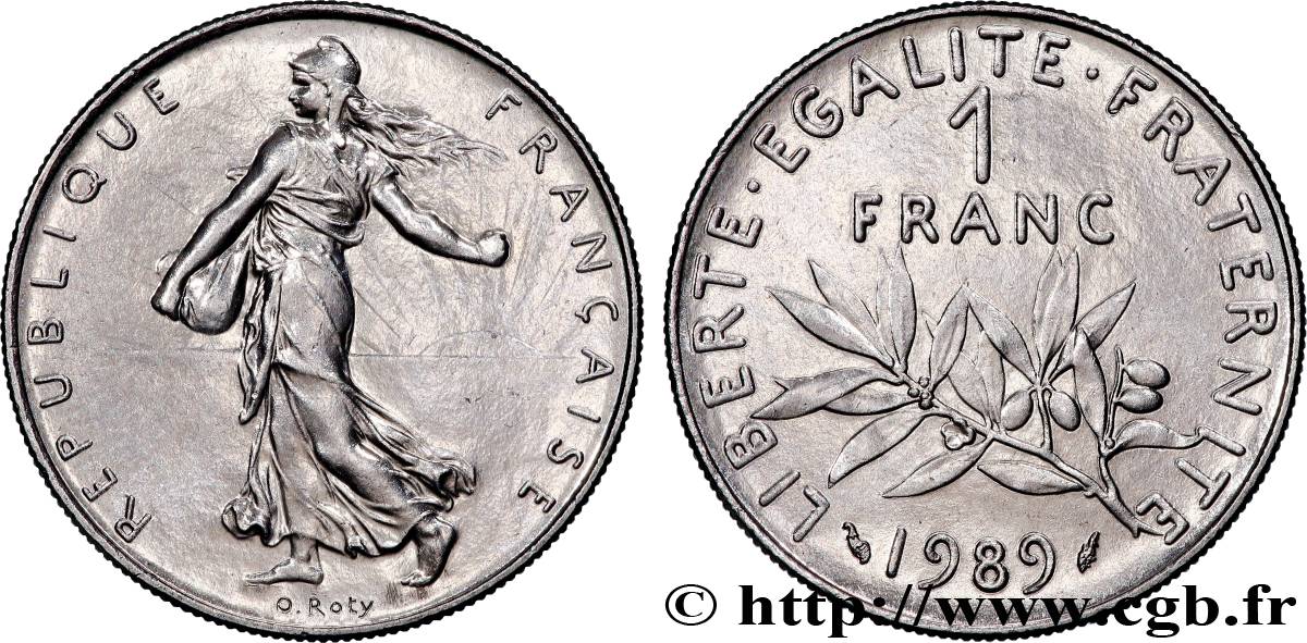 1 franc Semeuse, nickel 1989 Pessac F.226/34 SUP+ 