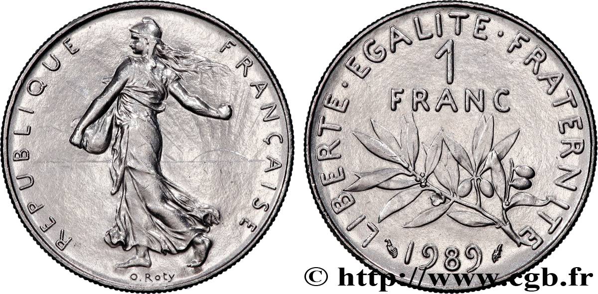 1 franc Semeuse, nickel 1989 Pessac F.226/34 SPL+ 