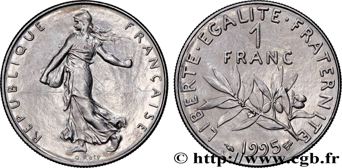 1 franc Semeuse, nickel 1995 Pessac F.226/43 AU 