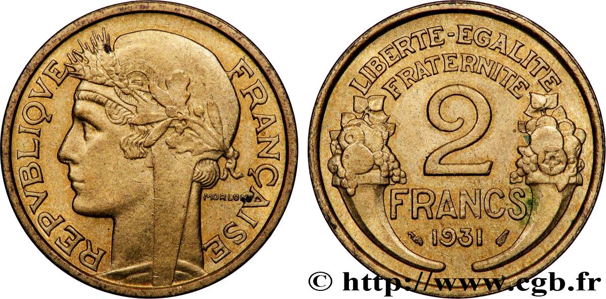 2 francs Morlon 1931  F.268/2 SUP+ 