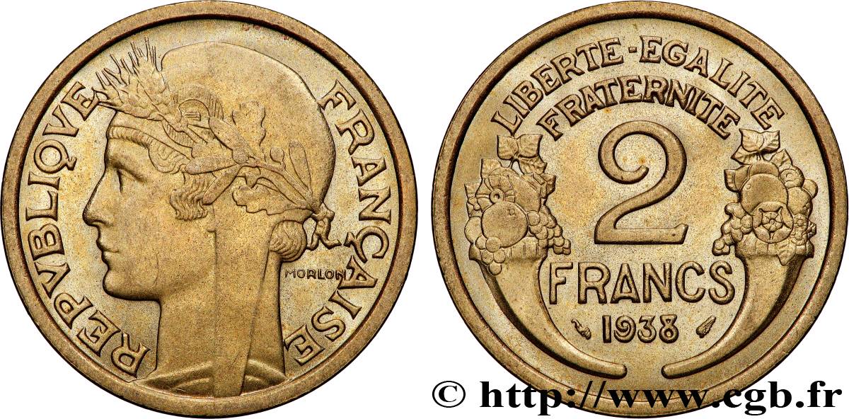 2 francs Morlon 1938  F.268/11 SPL64 