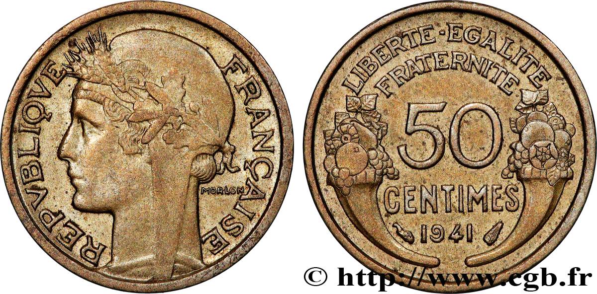 50 centimes Morlon 1941  F.192/18 SPL 