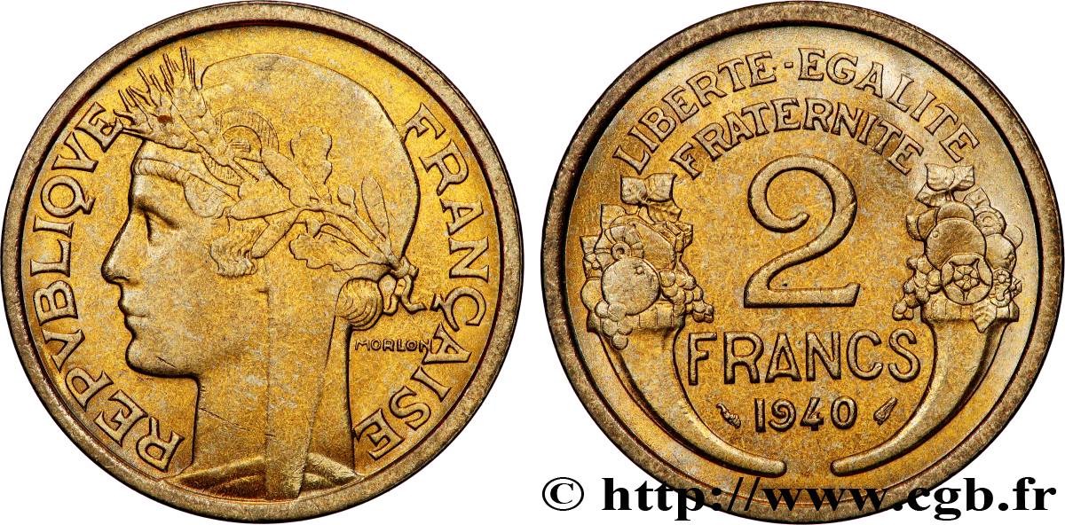 2 francs Morlon 1940  F.268/13 SUP62 