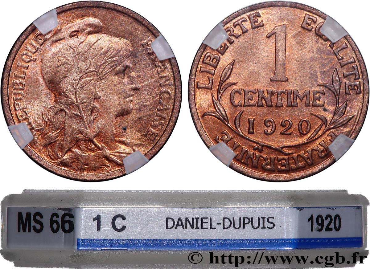 1 centime Daniel-Dupuis 1920  F.105/19 FDC66 GENI