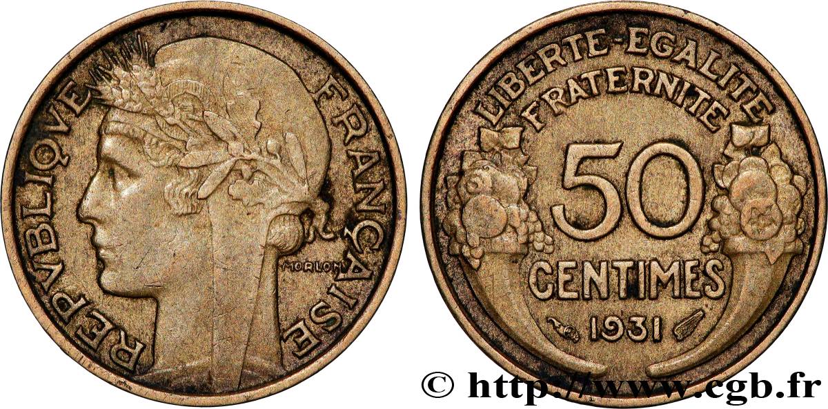 50 centimes Morlon 1931  F.192/3 VZ 