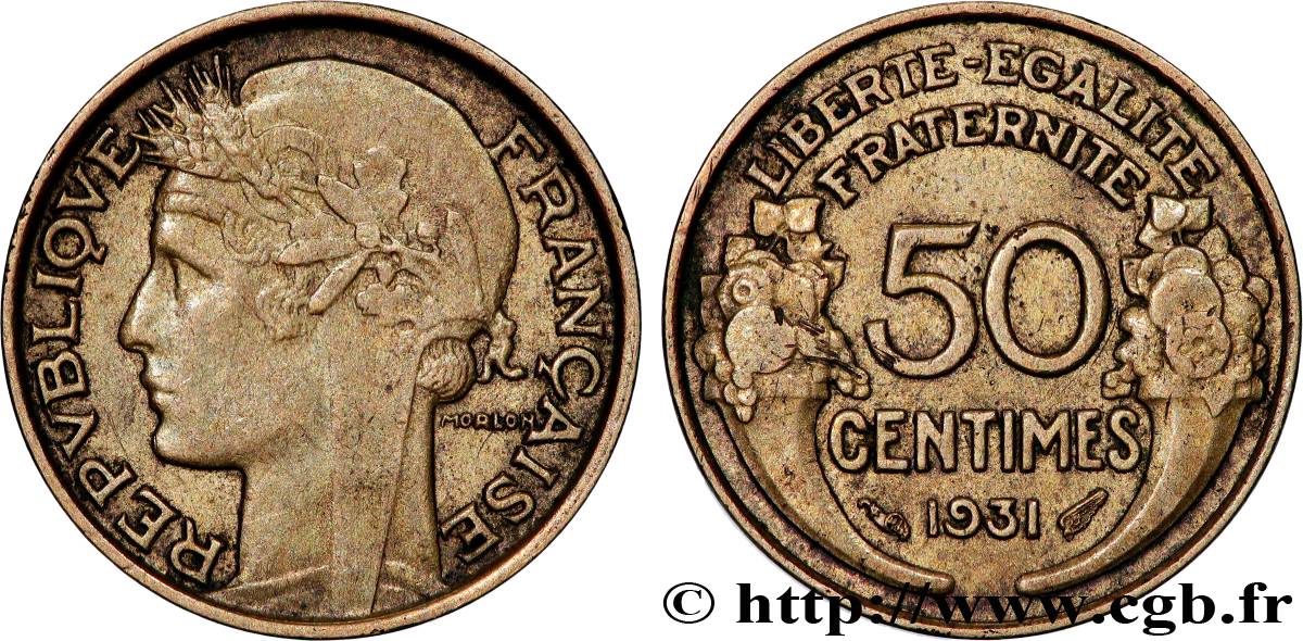 50 centimes Morlon 1931  F.192/3 AU 