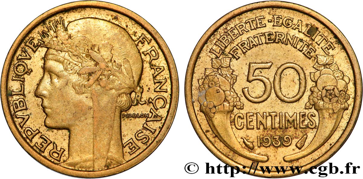 50 centimes Morlon 1939  F.192/15 SPL 