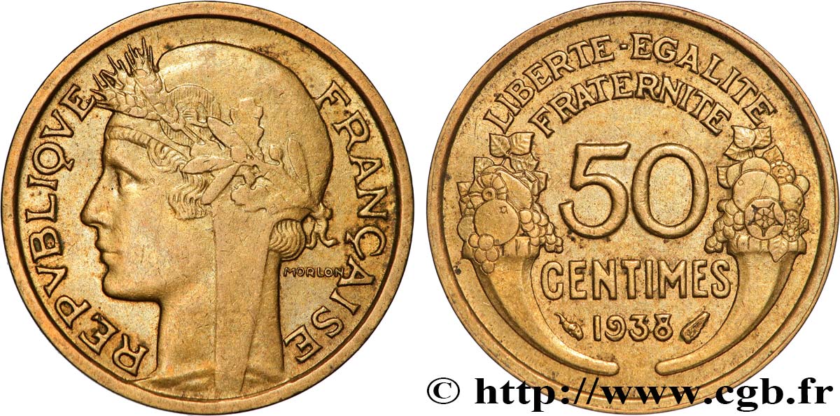 50 centimes Morlon 1938  F.192/14 AU 