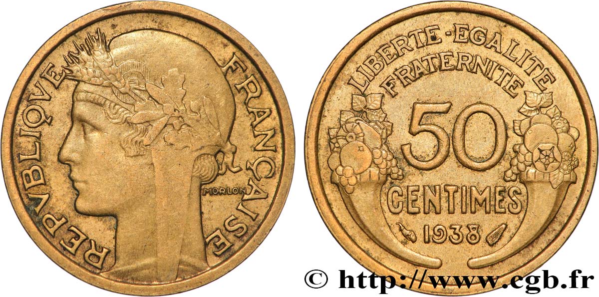 50 centimes Morlon 1938  F.192/14 AU 