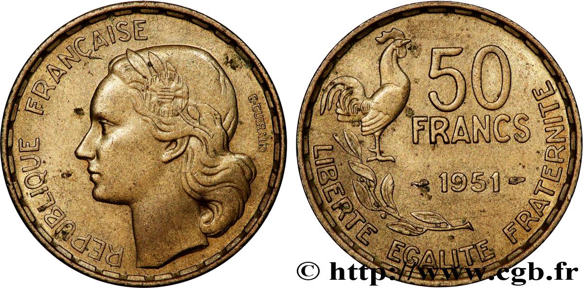 50 francs Guiraud 1951  F.425/5 EBC 