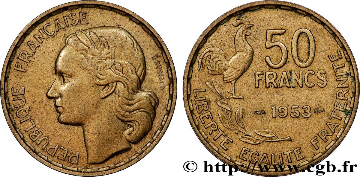 50 francs Guiraud 1953  F.425/10 SUP 
