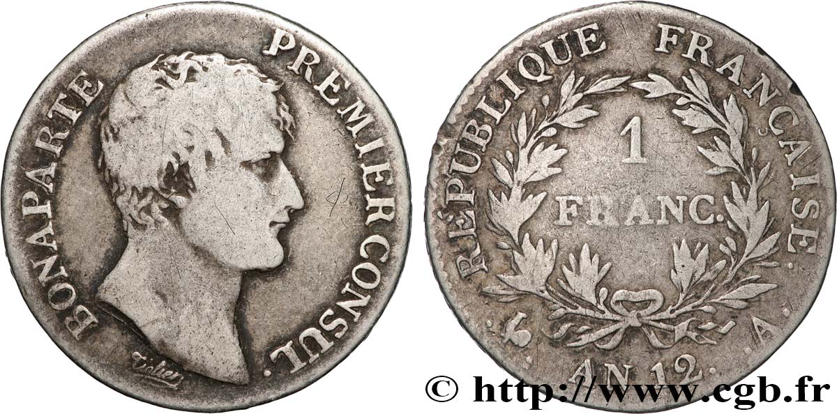 1 franc Bonaparte Premier Consul 1804 Paris F.200/8 BC 