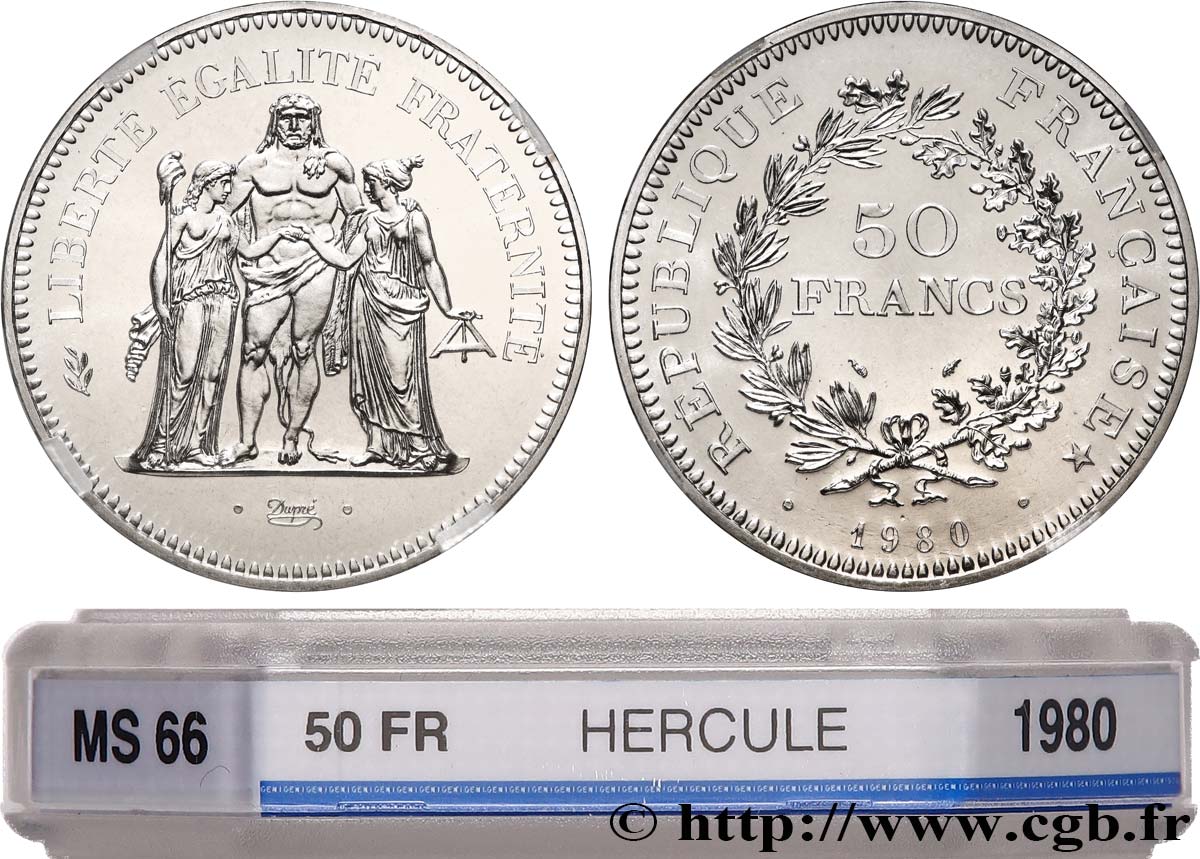 50 francs Hercule 1980  F.427/8 FDC66 GENI