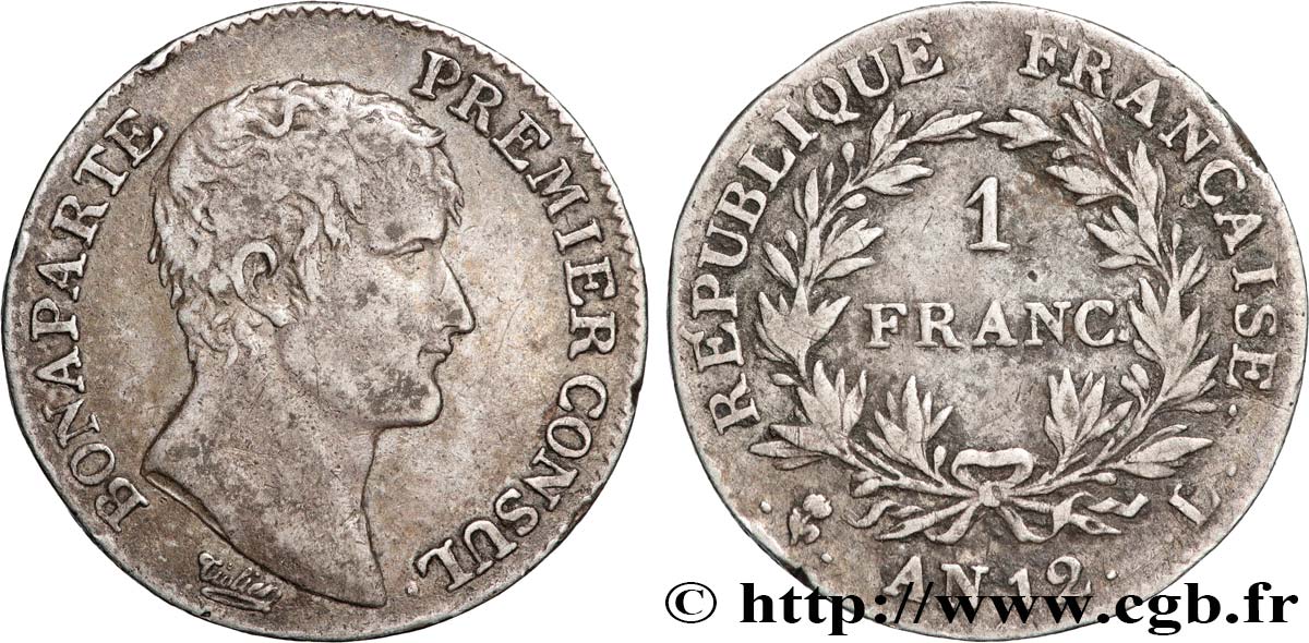 1 franc Bonaparte Premier Consul 1804 Bayonne F.200/15 VF 