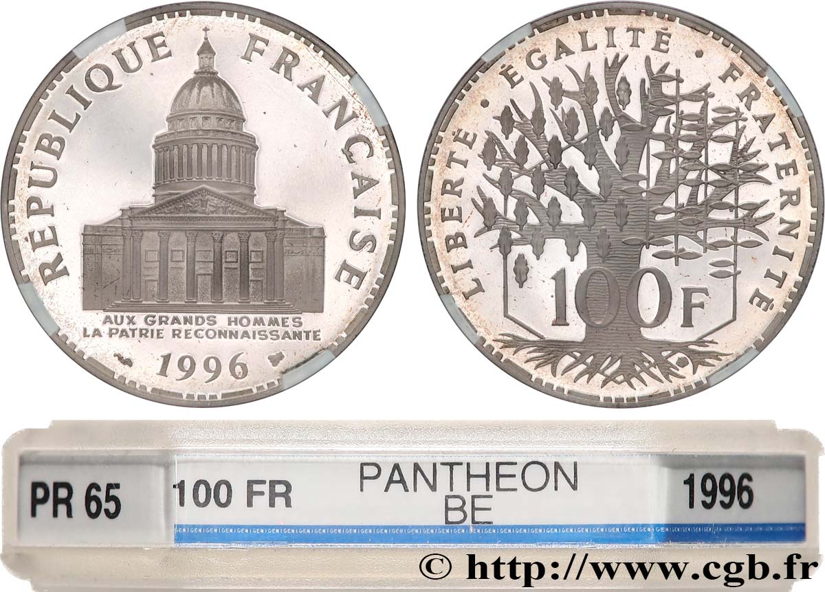 100 francs Panthéon, Belle épreuve 1996  F.451/19 FDC65 GENI