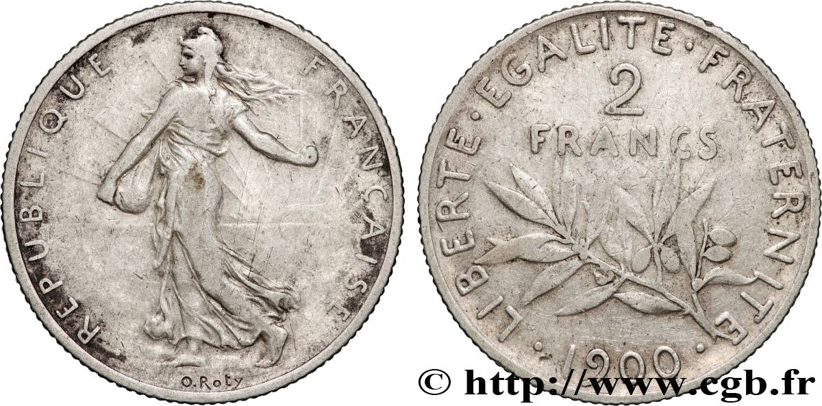 2 francs Semeuse 1900  F.266/4 VF 