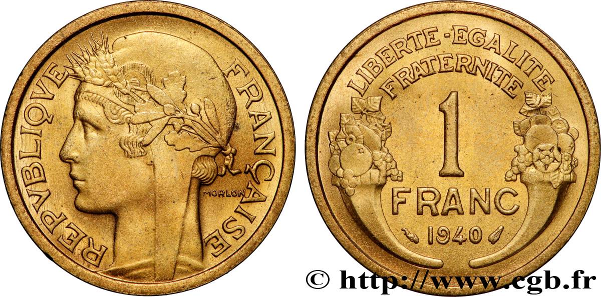 1 franc Morlon 1940 Paris F.219/11 SPL63 