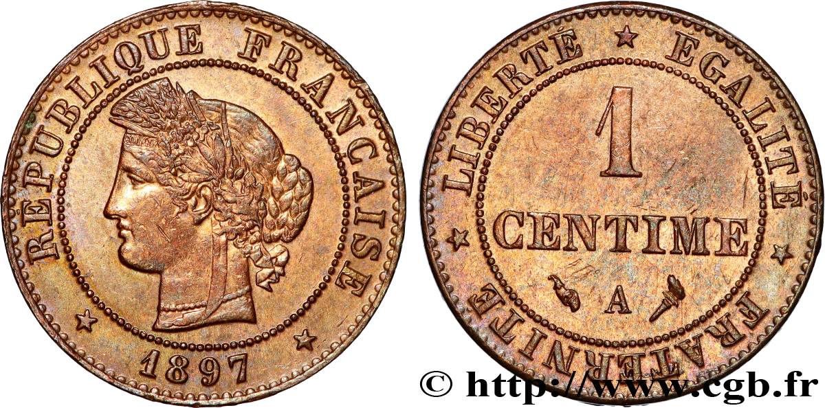 1 centime Cérès 1897 Paris F.104/24 SPL60 