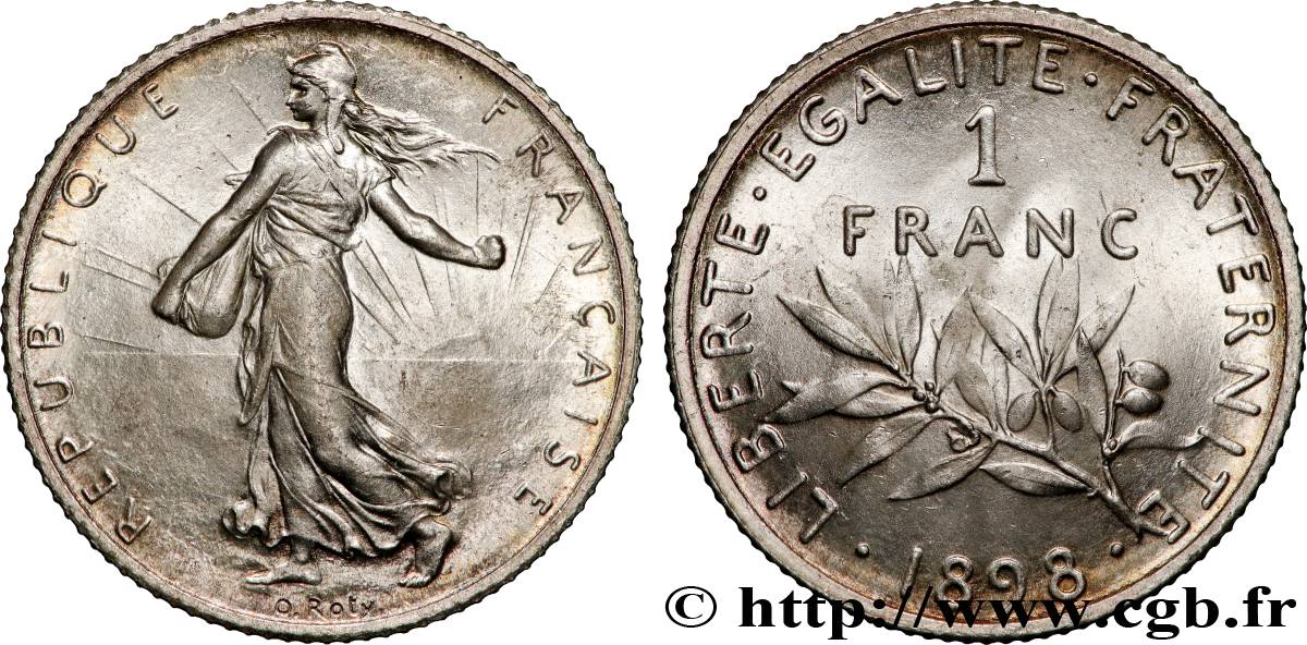 1 franc Semeuse 1898 Paris F.217/1 SPL63 