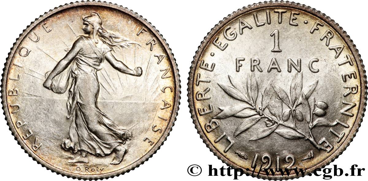 1 franc Semeuse 1912  F.217/17 EBC+ 