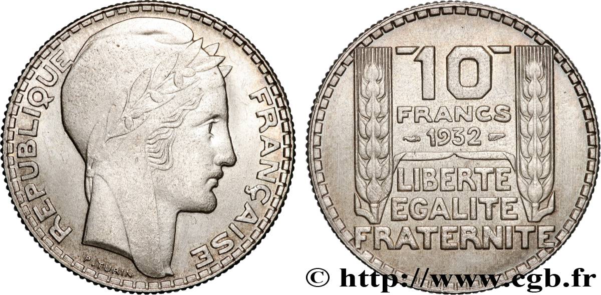 10 francs Turin 1932  F.360/5 EBC+ 