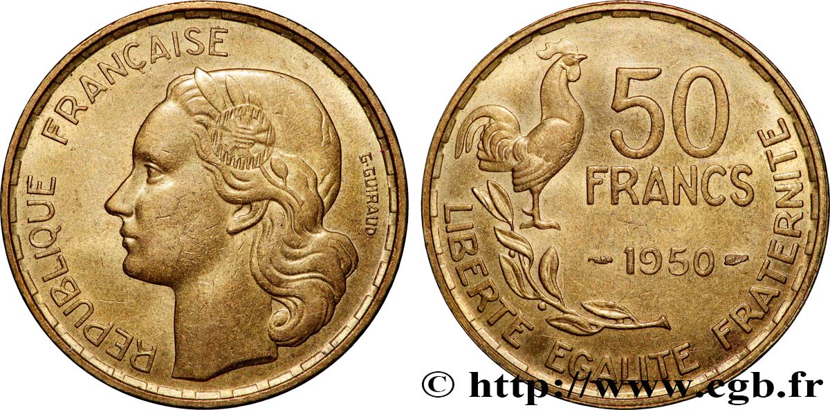 50 francs Guiraud 1950  F.425/3 SUP 