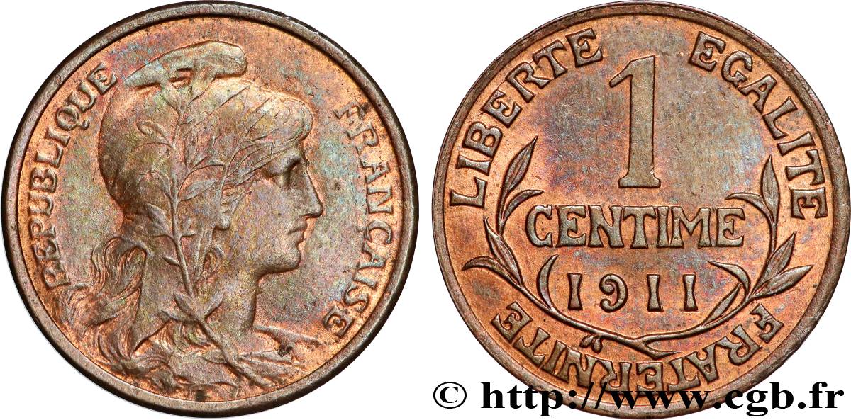 1 centime Daniel-Dupuis 1911 Paris F.105/13 EBC 